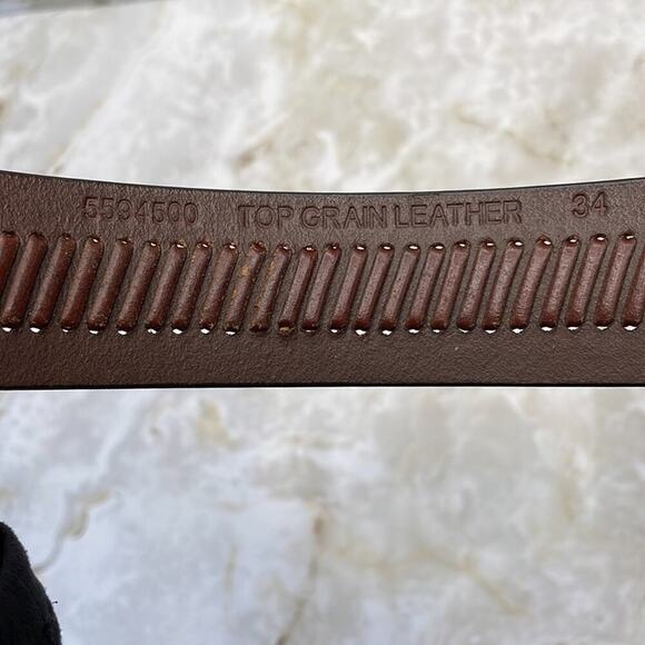 Men’s leather belt - Picture 3 of 6